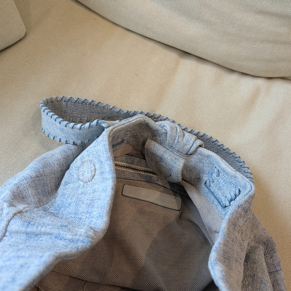 Diane Von Furstenburg Chambray hobo style bag - Picture 5 of 5